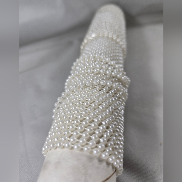 White Lace String Beads Craft Sewing Lot Flowers Floral - Picture 10 of 16